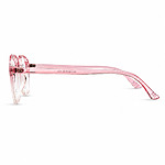 Soft Square Transparent Pink Lightweight Eyeglasses (3)