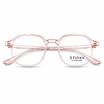 Soft Square Transparent Pink Lightweight Eyeglasses (4)