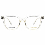 Tomford Transparent White Soft Square Eyeglasses (1)