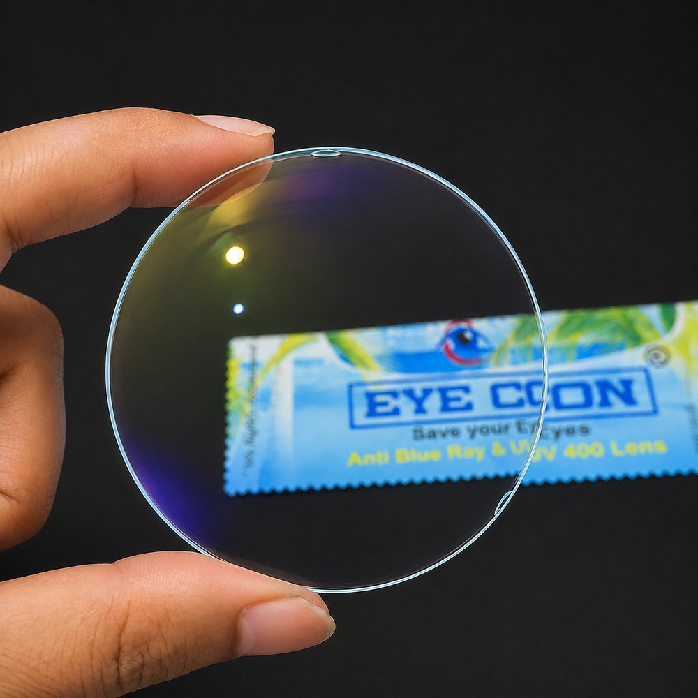 Buy Prescription Glasses Online BD | From ৳399 | OpticoBD 10 Eye Con Gold Digital Blue Cut Single Vision Lens Uv400 Protection Bangladesh (1)