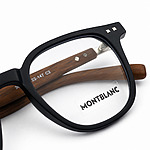 Montblanc Soft Square Black Wood Eyeglasses (1)