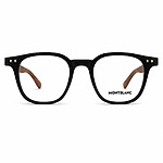 Montblanc Soft Square Black Wood Eyeglasses (2)