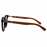 Montblanc Soft Square Black Wood Eyeglasses (4)