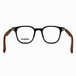 Montblanc Soft Square Black Wood Eyeglasses (5)