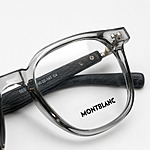 Montblanc Soft Square Grey Transparent Eyeglasses (1)
