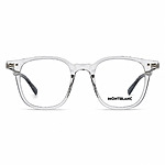 Montblanc Soft Square Grey Transparent Eyeglasses (2)