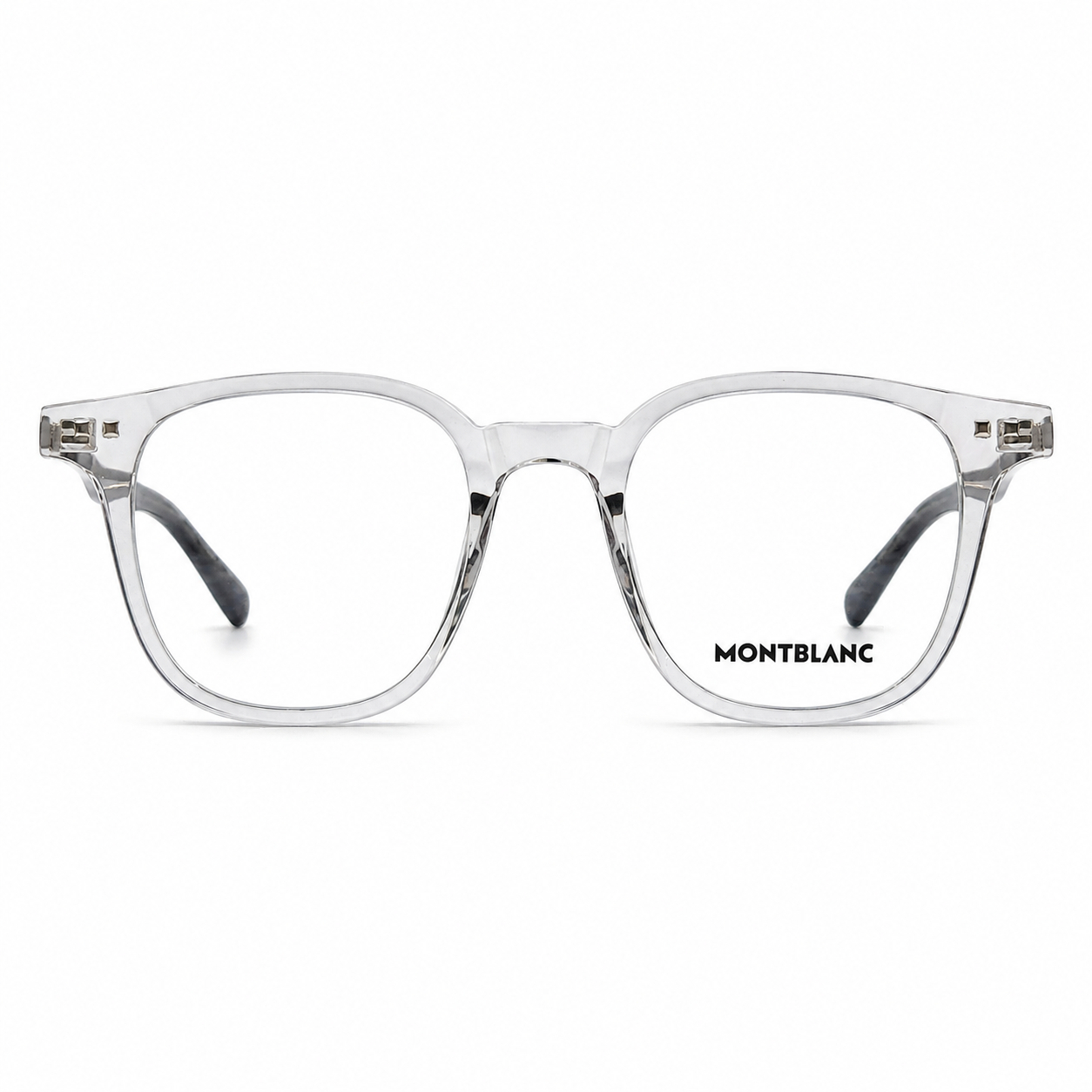 Montblanc Soft Square Grey Transparent Eyeglasses (2) Montblanc Soft Square Grey Transparent Eyeglasses (2)