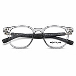 Montblanc Soft Square Grey Transparent Eyeglasses (6)