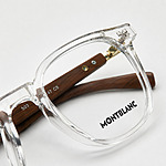 Montblanc Soft Square White Transparent Eyeglasses (1)