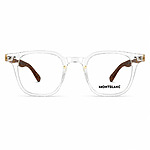 Montblanc Soft Square White Transparent Eyeglasses (2)