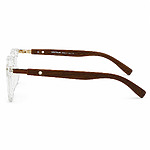 Montblanc Soft Square White Transparent Eyeglasses (4)