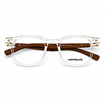Montblanc Soft Square White Transparent Eyeglasses (6)