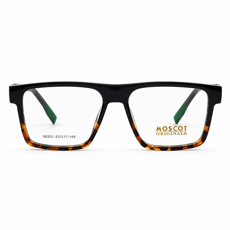 Moscot Rectangular Black Tigerprint Eyeglasses (2)
