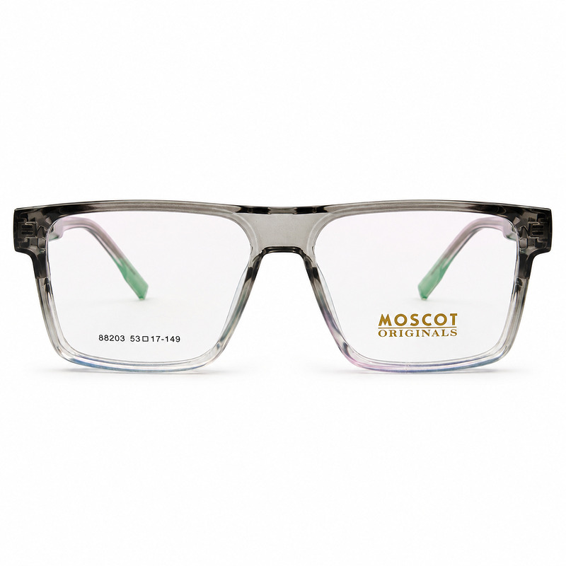 Moscot Rectangular Transparent Smoky Grey Eyeglasses (2)