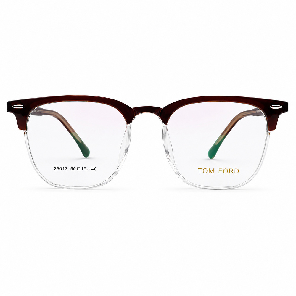 Tomford Clubmaster Brown Transparent Eyeglasses (2)
