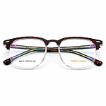 Tomford Clubmaster Brown Transparent Eyeglasses (6)