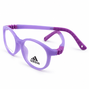 Adidas Zc1107 Lavender & Dark Purple Kids Round Prescription Eyeglasses Frame 2