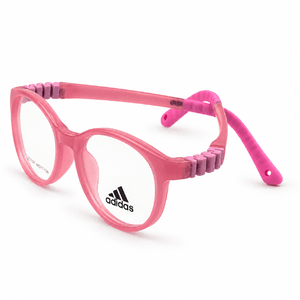 Adidas Zc1107 Transparent Pink Kids Round Prescription Eyeglasses Frame 2