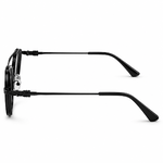 Black Double Bridge Square Prescription Eyeglasses Frame 3