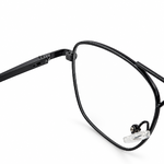 Black Metal Double Bridge Navigator Prescription Eyeglasses Frame 5