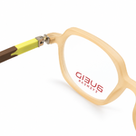 Bueid 600269 Peach & Yellow Kids Square Prescription Eyeglasses Frame 2