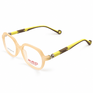Bueid 600269 Peach & Yellow Kids Square Prescription Eyeglasses Frame 4