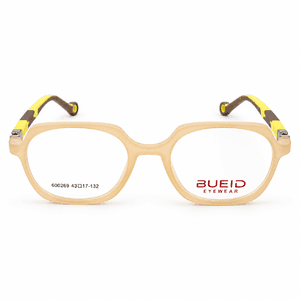 Bueid 600269 Peach & Yellow Kids Square Prescription Eyeglasses Frame 5