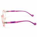 Bueid 600269 Pink & Purple Kids Square Prescription Eyeglasses Frame 2