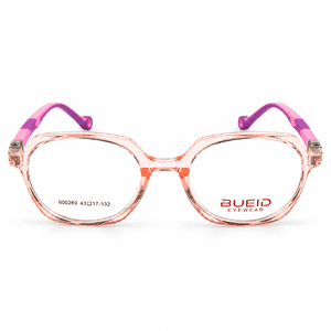 Bueid 600269 Pink & Purple Kids Square Prescription Eyeglasses Frame 4