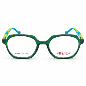 Bueid Tr800 Green & Blue Kids Square Prescription Eyeglasses Frame 4