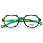 Bueid Tr800 Green & Blue Kids Square Prescription Eyeglasses Frame 5