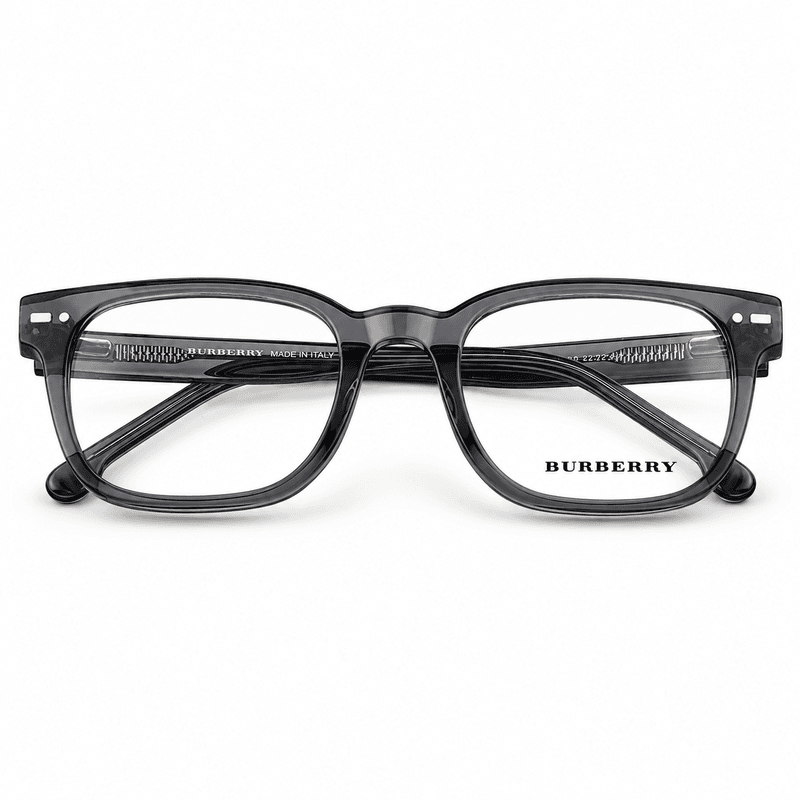Burberry Y2430 Transparent Grey Square Prescription Eyeglasses Frame 1
