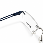 Carrera 90713 Blue Rimless Rectangle Prescription Eyeglasses Frame 2
