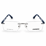 Carrera 90713 Blue Rimless Rectangle Prescription Eyeglasses Frame 5
