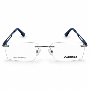 Carrera 90713 Blue Rimless Rectangle Prescription Eyeglasses Frame 5