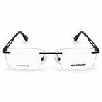 Carrera 90713 C2 Black Rimless Rectangle Prescription Eyeglasses Frame 5