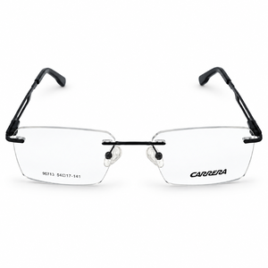 Carrera 90713 C3 Black Rimless Rectangle Prescription Eyeglasses Frame 1