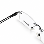 Carrera 90713 C3 Black Rimless Rectangle Prescription Eyeglasses Frame 4