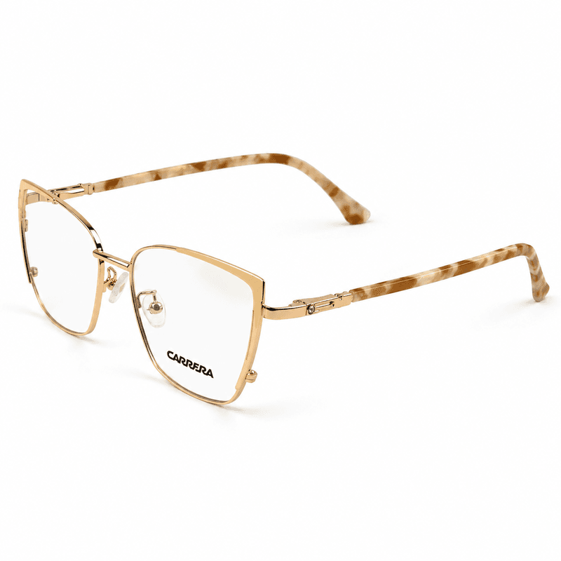 Carrera Gold & Tortoise Cat Eye Prescription Eyeglasses Frame 4