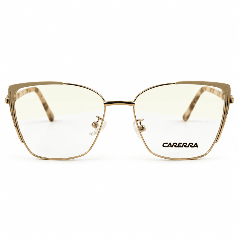 Carrera Gold & Tortoise Cat Eye Prescription Eyeglasses Frame 5