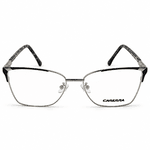 Carrera Silver & Black Geometric Prescription Eyeglasses Frame 1