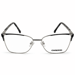 Carrera Silver & Black Geometric Prescription Eyeglasses Frame 1
