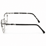 Carrera Silver & Black Geometric Prescription Eyeglasses Frame 3
