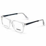 Carrera Tr80414 C9 Clear & Dark Grey Rectangle Prescription Eyeglasses 4