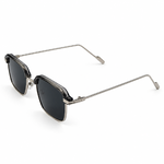 Gentle Monster Silver & Translucent Grey Square Sunglasses 2