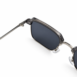 Gentle Monster Silver & Translucent Grey Square Sunglasses 4