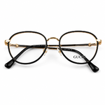 Gucci Gg0612o 001 Black & Gold Round Prescription Eyeglasses Frame 4