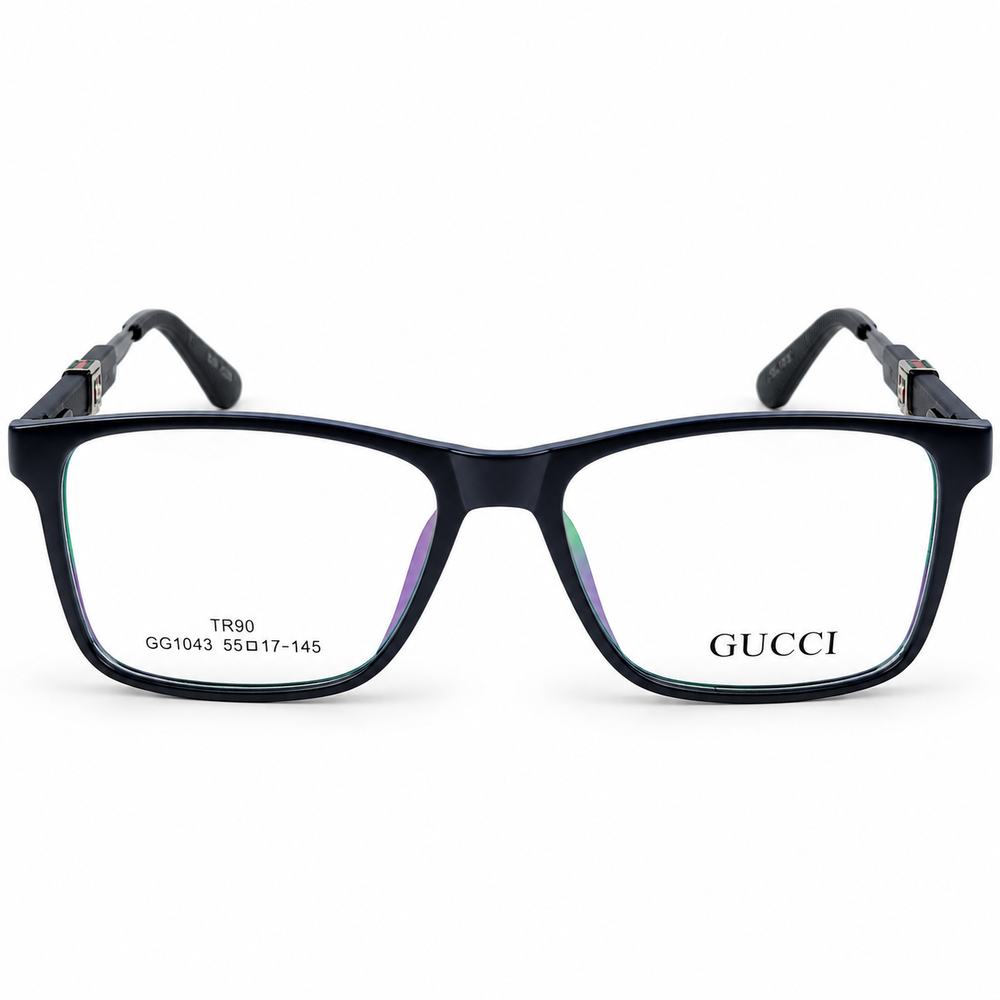 Gucci Gg1043 Black Tr90 Rectangle Prescription Eyeglasses Frame 5