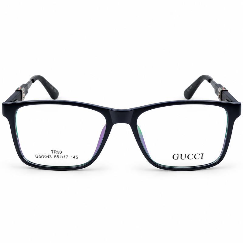 Gucci Gg1043 Black Tr90 Rectangle Prescription Eyeglasses Frame 5