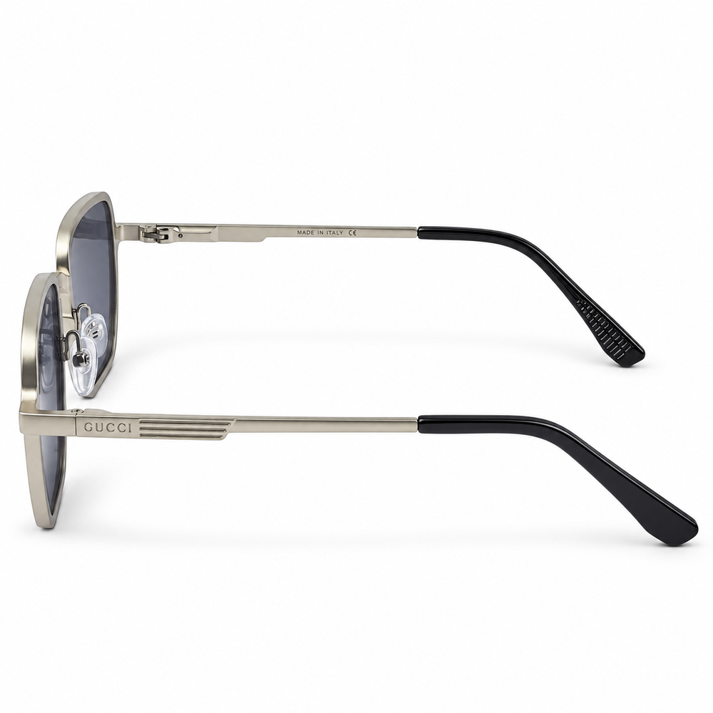 Gucci Light Gold & Black Square Designer Sunglasses (c2) 3